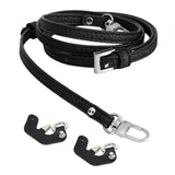 Maxbell 4xPurse Strap for Handbag Durable Bag Shoulder Strap for Clutches Purse Making Black