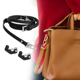 Maxbell 4xPurse Strap for Handbag Durable Bag Shoulder Strap for Clutches Purse Making Black