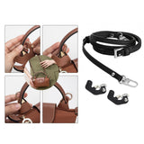 Maxbell 4xPurse Strap for Handbag Durable Bag Shoulder Strap for Clutches Purse Making Black