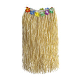 Maxbell 3xHawaiian Skirt with Flowers Raffia Skirt for Beach Celebration Carnival 80CM