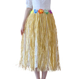 Maxbell 5xHawaiian Skirt with Flowers Raffia Skirt for Beach Celebration Carnival 80CM