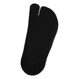 Maxbell 2xWomen 2 Toe Flip Flop Socks Women No Show Toe Socks for Loafer Shoes Sneaker Black