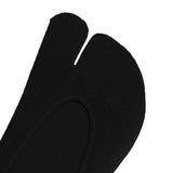 Maxbell 2xWomen 2 Toe Flip Flop Socks Women No Show Toe Socks for Loafer Shoes Sneaker Black