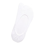 Maxbell 2xWomen 2 Toe Flip Flop Socks Women No Show Toe Socks for Loafer Shoes Sneaker White