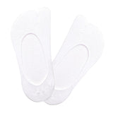 Maxbell 3xWomen 2 Toe Flip Flop Socks Women No Show Toe Socks for Loafer Shoes Sneaker White