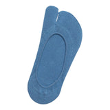 Maxbell 3xWomen 2 Toe Flip Flop Socks Women No Show Toe Socks for Loafer Shoes Sneaker Dark Blue