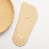 Maxbell 3xWomen 2 Toe Flip Flop Socks Women No Show Toe Socks for Loafer Shoes Sneaker Light Skin