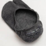 Maxbell 2xWomen 2 Toe Flip Flop Socks Women No Show Toe Socks for Loafer Shoes Sneaker Dark Gray