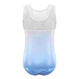 Maxbell 3xGirls Gymnastics Leotards Shiny Rhinestones Sparkling Athletic Clothes Costume 10