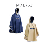 Maxbell Kids Rain Poncho Waterproof Hoodie Poncho for Girls Boys Unisex Kids Fishing Blue M