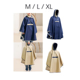 Maxbell Kids Rain Poncho Waterproof Hoodie Poncho for Girls Boys Unisex Kids Fishing Blue M