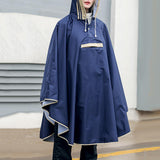 Maxbell Kids Rain Poncho Waterproof Hoodie Poncho for Girls Boys Unisex Kids Fishing Blue M