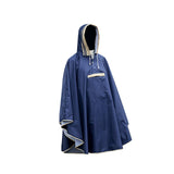 Maxbell Kids Rain Poncho Waterproof Hoodie Poncho for Girls Boys Unisex Kids Fishing Blue L