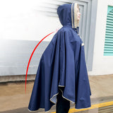 Maxbell Kids Rain Poncho Waterproof Hoodie Poncho for Girls Boys Unisex Kids Fishing Blue XL