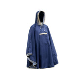 Maxbell Kids Rain Poncho Waterproof Hoodie Poncho for Girls Boys Unisex Kids Fishing Blue XL