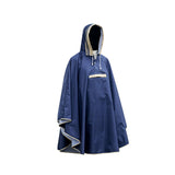 Maxbell Kids Rain Poncho Waterproof Hoodie Poncho for Girls Boys Unisex Kids Fishing Blue XL