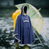 Maxbell Kids Rain Poncho Waterproof Hoodie Poncho for Girls Boys Unisex Kids Fishing Blue XL