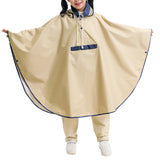 Maxbell Kids Rain Poncho Waterproof Hoodie Poncho for Girls Boys Unisex Kids Fishing Khaki M