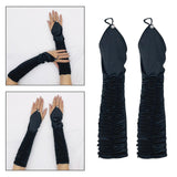 Maxbell 2xLong Opera Party Gloves Party 1920S Gloves for Women Wedding Cosplay Black