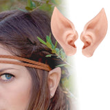 Maxbell 6xElf Ears Halloween Carnival Dress up Costume Party Props Masquerade Fake Ear Beige