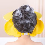 Maxbell Cute Little Duck Kid Shower Cap Comfortable with Ear Protection Shampoo Hat Yellow