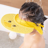 Maxbell Cute Little Duck Kid Shower Cap Comfortable with Ear Protection Shampoo Hat Yellow