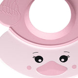 Maxbell Cute Little Duck Kid Shower Cap Comfortable with Ear Protection Shampoo Hat Pink