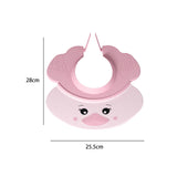 Maxbell Cute Little Duck Kid Shower Cap Comfortable with Ear Protection Shampoo Hat Pink