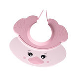 Maxbell Cute Little Duck Kid Shower Cap Comfortable with Ear Protection Shampoo Hat Pink