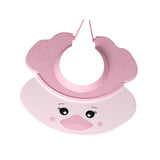 Maxbell Cute Little Duck Kid Shower Cap Comfortable with Ear Protection Shampoo Hat Pink
