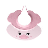 Maxbell Cute Little Duck Kid Shower Cap Comfortable with Ear Protection Shampoo Hat Pink