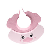 Maxbell Cute Little Duck Kid Shower Cap Comfortable with Ear Protection Shampoo Hat Pink