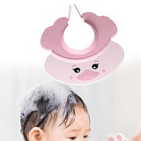Maxbell Cute Little Duck Kid Shower Cap Comfortable with Ear Protection Shampoo Hat Pink