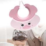 Maxbell Cute Little Duck Kid Shower Cap Comfortable with Ear Protection Shampoo Hat Pink