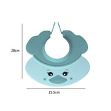 Maxbell Cute Little Duck Kid Shower Cap Comfortable with Ear Protection Shampoo Hat Blue