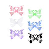 Maxbell 2xFairy Wings for Girls Elf Cosplay Soft Child Angel Wings with Elastic Straps Pink