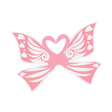 Maxbell 2xFairy Wings for Girls Elf Cosplay Soft Child Angel Wings with Elastic Straps Pink