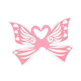 Maxbell 2xFairy Wings for Girls Elf Cosplay Soft Child Angel Wings with Elastic Straps Pink