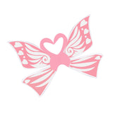 Maxbell 2xFairy Wings for Girls Elf Cosplay Soft Child Angel Wings with Elastic Straps Pink