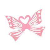 Maxbell 2xFairy Wings for Girls Elf Cosplay Soft Child Angel Wings with Elastic Straps Pink