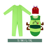 Maxbell 3xKids Caterpillar Costume Cosplay Costume Cute Clothing for Stage Performance S