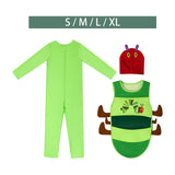 Maxbell 2xKids Caterpillar Costume Cosplay Costume Cute Clothing for Stage Performance S