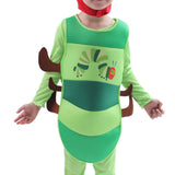 Maxbell 2xKids Caterpillar Costume Cosplay Costume Cute Clothing for Stage Performance S