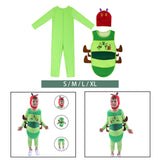 Maxbell 3xKids Caterpillar Costume Cosplay Costume Cute Clothing for Stage Performance S
