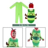 Maxbell 3xKids Caterpillar Costume Cosplay Costume Cute Clothing for Stage Performance S