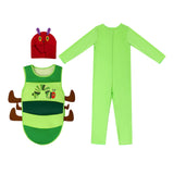 Maxbell 3xKids Caterpillar Costume Cosplay Costume Cute Clothing for Stage Performance S
