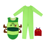 Maxbell 2xKids Caterpillar Costume Cosplay Costume Cute Clothing for Stage Performance S