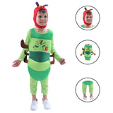 Maxbell 3xKids Caterpillar Costume Cosplay Costume Cute Clothing for Stage Performance S