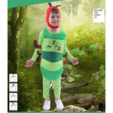 Maxbell 3xKids Caterpillar Costume Cosplay Costume Cute Clothing for Stage Performance S