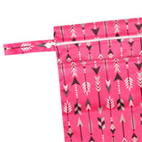 Maxbell Baby Nappy Bag Stroller Storage Bag Water Resistant Diaper Pouch for Daycare Pink